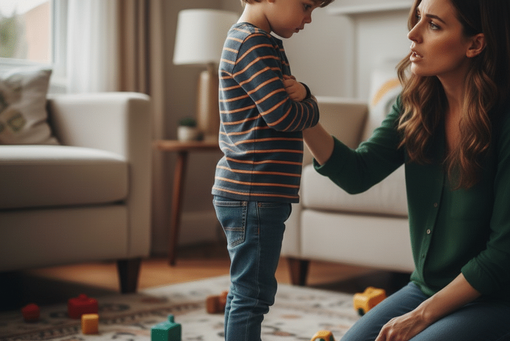 children avoiding eye contact